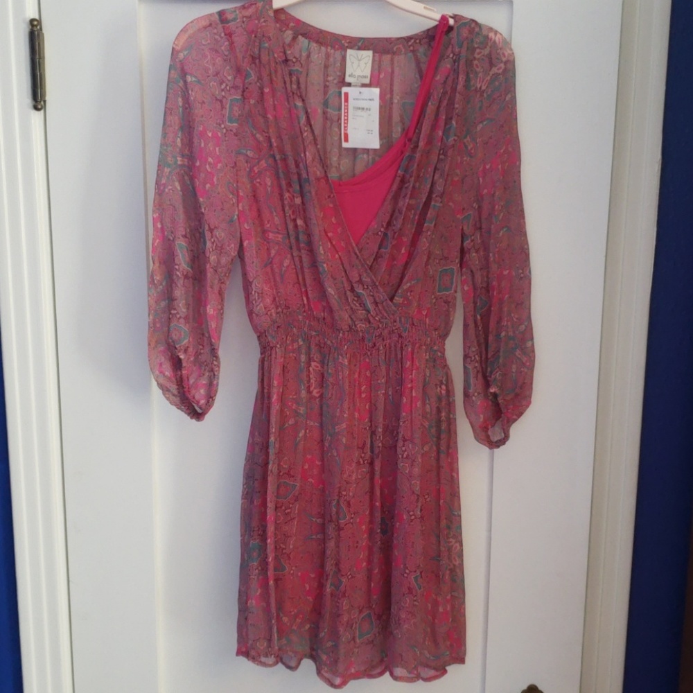 NEW Ella Moss sheer boho dress